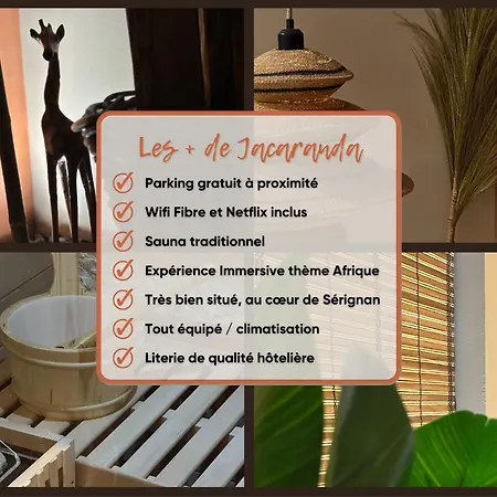 Le Jacaranda - Africaine - Sauna&netflix