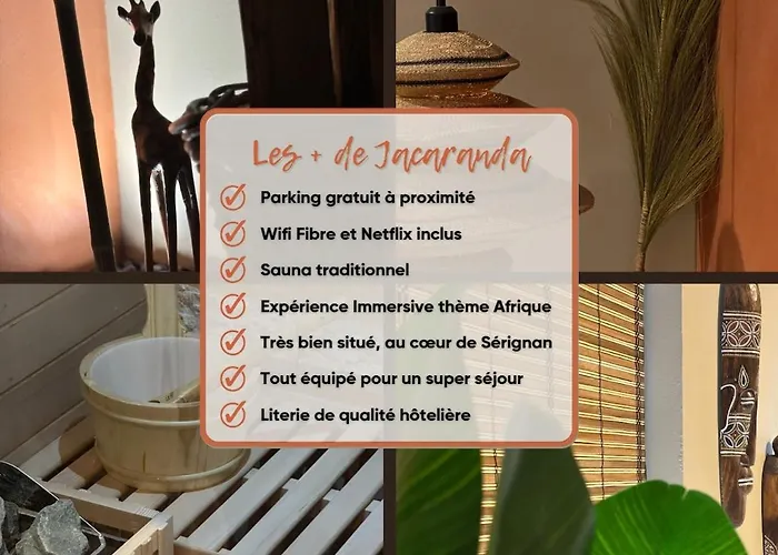 Le Jacaranda - Africaine - Sauna & Netflix *